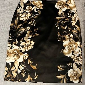 WHBM Floral Skirt